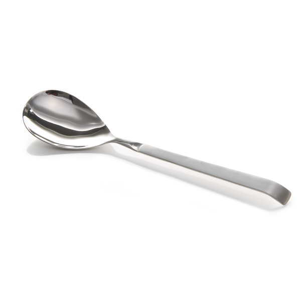 Chafing Dish Löffel, geschlossen, Länge 32 cm, Laffe 10x7 cm, schwere Ausführung