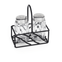 Menage-Set, 2-teilig, Halter, Salzstreuer, Pfefferstreuer Menage-Set, 2-teilig, Halter, Salzstreuer, Pfefferstreuer