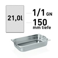 GN Behälter - Edelstahl - GN 1/1 - 150 mm - Fallgriffe GN Behälter - Edelstahl - GN 1/1 - 150 mm - Fallgriffe