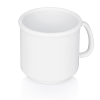 Kaffeebecher mit Henkel, Polypropylen, weiß, 300 ml Kaffeebecher mit Henkel, Polypropylen, weiß, 300 ml