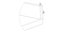 Kastenaufkantung, 100mm Höhe, 15mm tief, laufende Meter Kastenaufkantung, 100mm Höhe, 15mm tief, laufende Meter