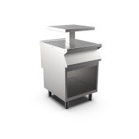 STOCK Neutralelement ohne Schublade mit zusätzlichem Gerätebord 600 x 640 mm, Standgerät mit offenem STOCK Neutralelement ohne Schublade mit zusätzlichem Gerätebord 600 x 640 mm, Standgerät mit offenem