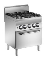 STOCK 4 Flammen Gas-Herd mit Heissluft-Backofen STOCK 4 Flammen Gas-Herd mit Heissluft-Backofen