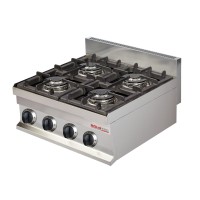 4 Flammen Gasherd, Geräteoberteil | SOLOTEC 600 4 Flammen Gasherd, Geräteoberteil | SOLOTEC 600