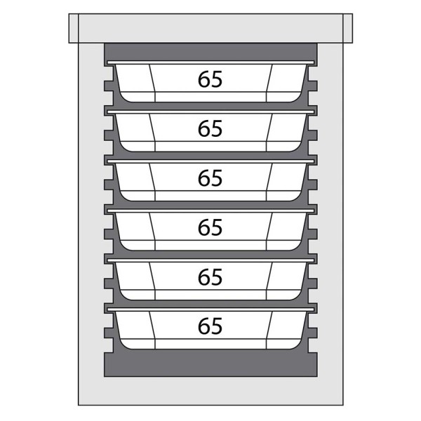Thermobox Frontlader, für 6x GN 1/1 (65mm)