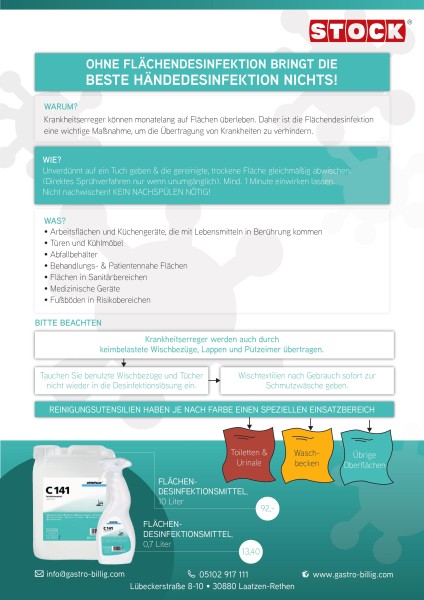 Desinfektionsmittel C 141, 0,75 Liter