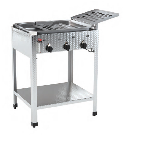 12 kW Gas-Reibekuchenbräter für Außengastronomie – Standgerät Made in Germany