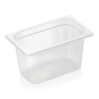 Vorschau: GN-Behälter, Polypropylen, GN 1/4, 150 mm, 3,5 Liter, transparent Vorschau: GN-Behälter, Polypropylen, GN 1/4, 150 mm, 3,5 Liter, transparent