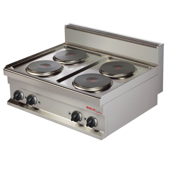 Elektroherd, 4 runde Kochplatten, Geräteoberteil - SOLOTEC 700