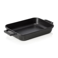 Bräter EisenStil, rechteckig, emailliert, angegossene Griffe, schwarz Bräter EisenStil, rechteckig, emailliert, angegossene Griffe, schwarz