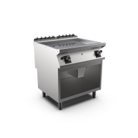 STOCK Gas-Griddleplatte, 2/3 glatt 1/3 gerillt, hartverchromt, hochglanzpoliert, Standgerät mit offe STOCK Gas-Griddleplatte, 2/3 glatt 1/3 gerillt, hartverchromt, hochglanzpoliert, Standgerät mit offe