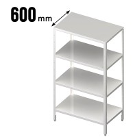 Vorschau: Lagerregal zur Selbstmontage, glatte, höhenverstellbare Böden, Tiefe 600mm Vorschau: Lagerregal zur Selbstmontage, glatte, höhenverstellbare Böden, Tiefe 600mm