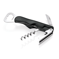 Kellnermesser, schwarz, mit Kapselheber Kellnermesser, schwarz, mit Kapselheber