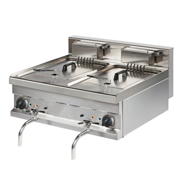 Fritteuse 2 Becken, 11 Liter je Becken, Elektro Geräteoberteil - SOLOTEC 700