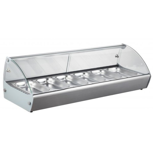 Warmhaltevitrine, 6 x 1/3 GN