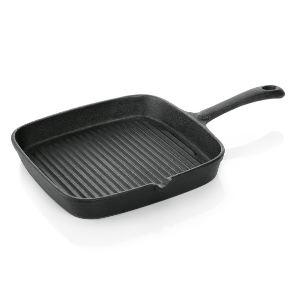 Gußeisen Grillpfanne mit Schnaupe