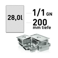 GN-Behälter - Edelstahl - GN 1/1 - 200 mm GN-Behälter - Edelstahl - GN 1/1 - 200 mm
