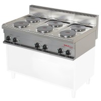 Vorschau: Elektroherd, 6 runde Kochplatten, Geräteoberteil - SOLOTEC 700 Vorschau: Elektroherd, 6 runde Kochplatten, Geräteoberteil - SOLOTEC 700