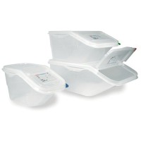 Vorschau: Vorrats- u. Lagerbehälter PP, Deckel doppelseitig klappbar, 56,5x34x20 cm Vorschau: Vorrats- u. Lagerbehälter PP, Deckel doppelseitig klappbar, 56,5x34x20 cm