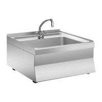 STOCK Waschbecken kpl. mit Wasserhahn und Überlaufrohr STOCK Waschbecken kpl. mit Wasserhahn und Überlaufrohr