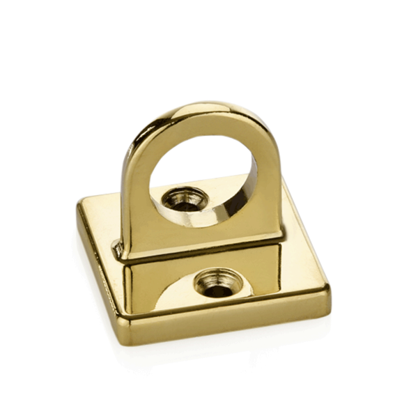 Wandhalterung für Absperrkordeln, Edelstahl, goldfarben