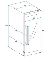 Vorschau: Outdoor Getränkekühlschrank, 125 Liter Vorschau: Outdoor Getränkekühlschrank, 125 Liter