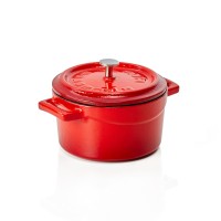 Kokotte EisenStil, rund, 0,35 Liter, Gußeisen, rot Kokotte EisenStil, rund, 0,35 Liter, Gußeisen, rot