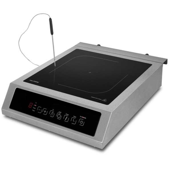 Induktionskochfeld Gastro, Tischgerät, 1 Kochstelle, inkl. Präzisionsthermometer