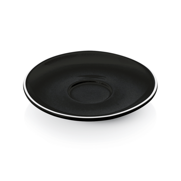 Espresso-Untertasse, Porzellan, schwarz, Ø 125 mm, 20 mm