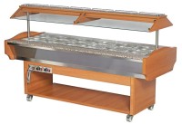 SOLOTEC Warmbuffet 6/1 GN, in Walnussoptik SOLOTEC Warmbuffet 6/1 GN, in Walnussoptik