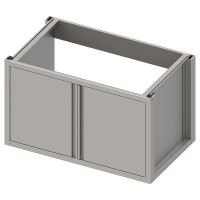 Spülenunterschrank-Modul, mit Flügeltüren, Tiefe 640 mm, sockelbaufähig Spülenunterschrank-Modul, mit Flügeltüren, Tiefe 640 mm, sockelbaufähig
