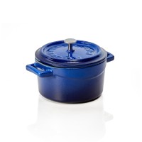 Kokotte EisenStil, rund, 0,35 Liter, Gußeisen, blau Kokotte EisenStil, rund, 0,35 Liter, Gußeisen, blau