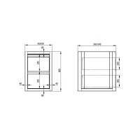 Vorschau: Schubladenunterschrank mit zwei Schubladen, Tiefe 640 mm, sockelbaufähig Vorschau: Schubladenunterschrank mit zwei Schubladen, Tiefe 640 mm, sockelbaufähig