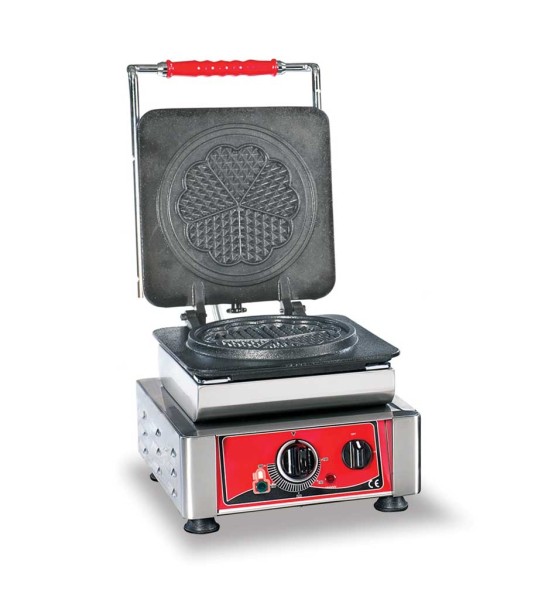 Waffeleisen, 2,2 kW, Herzwaffel, Platte wechselbar - Waffelgröße: 165x15 mm