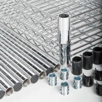 Vorschau: Edelstahlregal, 4 Böden, Tiefe 455mm, Breite 1220mm Vorschau: Edelstahlregal, 4 Böden, Tiefe 455mm, Breite 1220mm