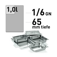 GN Behälter - Edelstahl - GN 1/6 - 65 mm - ECO Line GN Behälter - Edelstahl - GN 1/6 - 65 mm - ECO Line