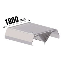 Vorschau: Deckenhaube in Trapezform, Tiefe 1800 mm, mit Flammschutzfilter B, optional A Vorschau: Deckenhaube in Trapezform, Tiefe 1800 mm, mit Flammschutzfilter B, optional A