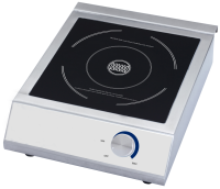 Induktionskochfeld Gastro, 1 Kochstelle, Tischgerät, mit Drehregler, 3,5 kW Induktionskochfeld Gastro, 1 Kochstelle, Tischgerät, mit Drehregler, 3,5 kW
