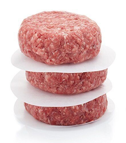 Zellophan-Blättchen für Hamburger Patties, Ø 130 mm, 1 kg