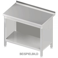 Arbeitstisch, ohne Aufkantung, offener Unterbau, 1600x800x860mm, gebraucht Arbeitstisch, ohne Aufkantung, offener Unterbau, 1600x800x860mm, gebraucht