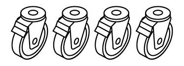 Nachrüstsatz Räder für 800-541680 und 800-541690