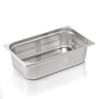 GN Behälter, Edelstahl, Boden- & Seitenlochung, GN 1/1, 150 mm, ECO Line GN Behälter, Edelstahl, Boden- & Seitenlochung, GN 1/1, 150 mm, ECO Line