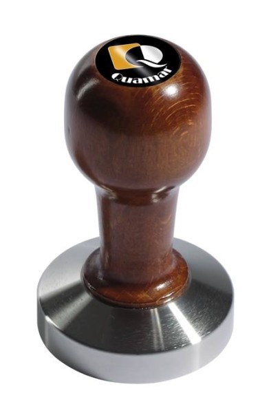 Tamper aus Edelstahl mit Holzgriff, Ø 57mm