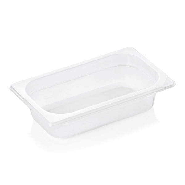GN-Behälter, Polypropylen, GN 1/4, 65 mm, 1,5 Liter, transparent
