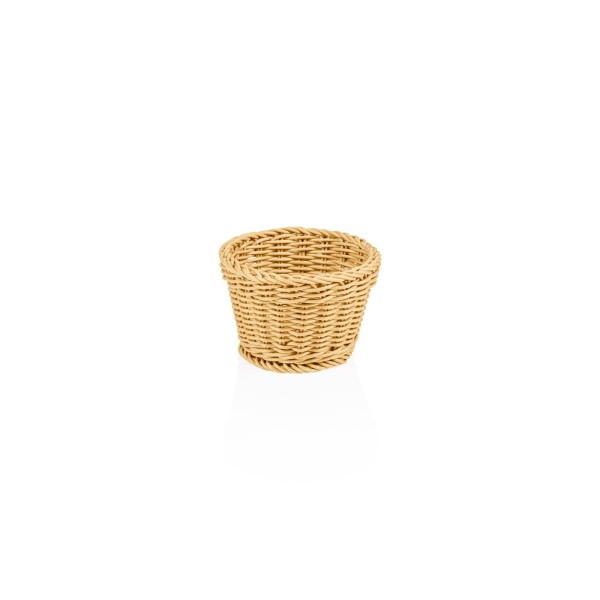 Tischkorb, stapelbar, spülmaschinenfest, BPA-frei, Ø 130 x H 100 mm, beige