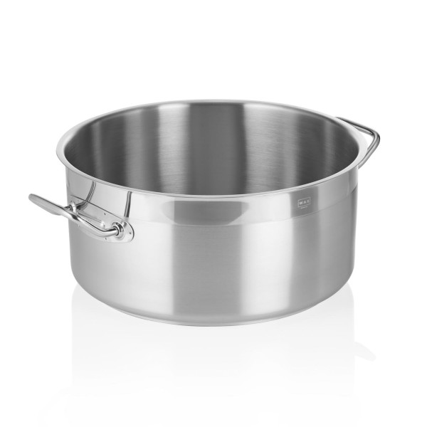 Bratentopf DeLuxe, Edelstahl, Sandwichboden, 17,0 Liter, flache Variante