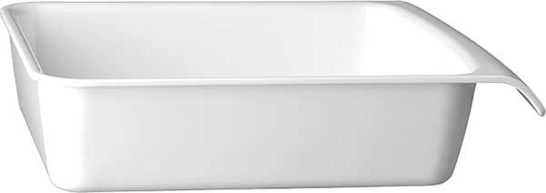 Schale "Cascade", Melamin, 3,65 Liter, GN 1/2, weiß