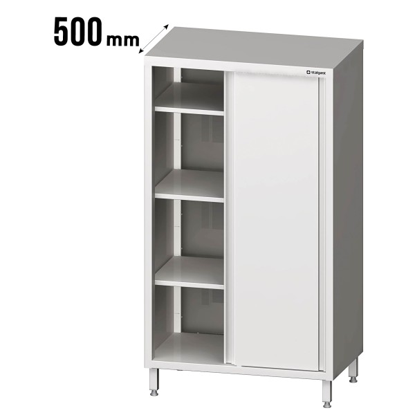Hochschrank mit Schiebetüren, Tiefe 500mm