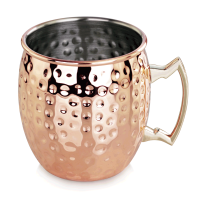 Vorschau: Moscow Mule Becher, Edelstahl, Kupferoptik, 400 ml, Ø 87 mm, gehämmert Vorschau: Moscow Mule Becher, Edelstahl, Kupferoptik, 400 ml, Ø 87 mm, gehämmert