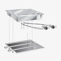 STOCK Elektro-Grillplatte 1/2 glatt/gerillt, Einbaugerät, 7,80 kW STOCK Elektro-Grillplatte 1/2 glatt/gerillt, Einbaugerät, 7,80 kW